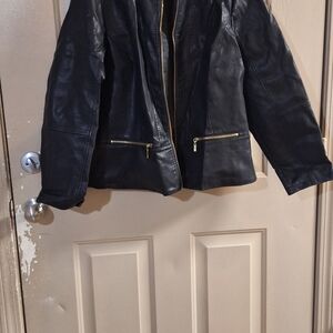 Women's Black Leather Jacket